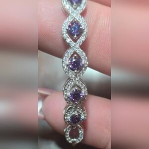 Moissanite 925 Sterling Silver Bracelet